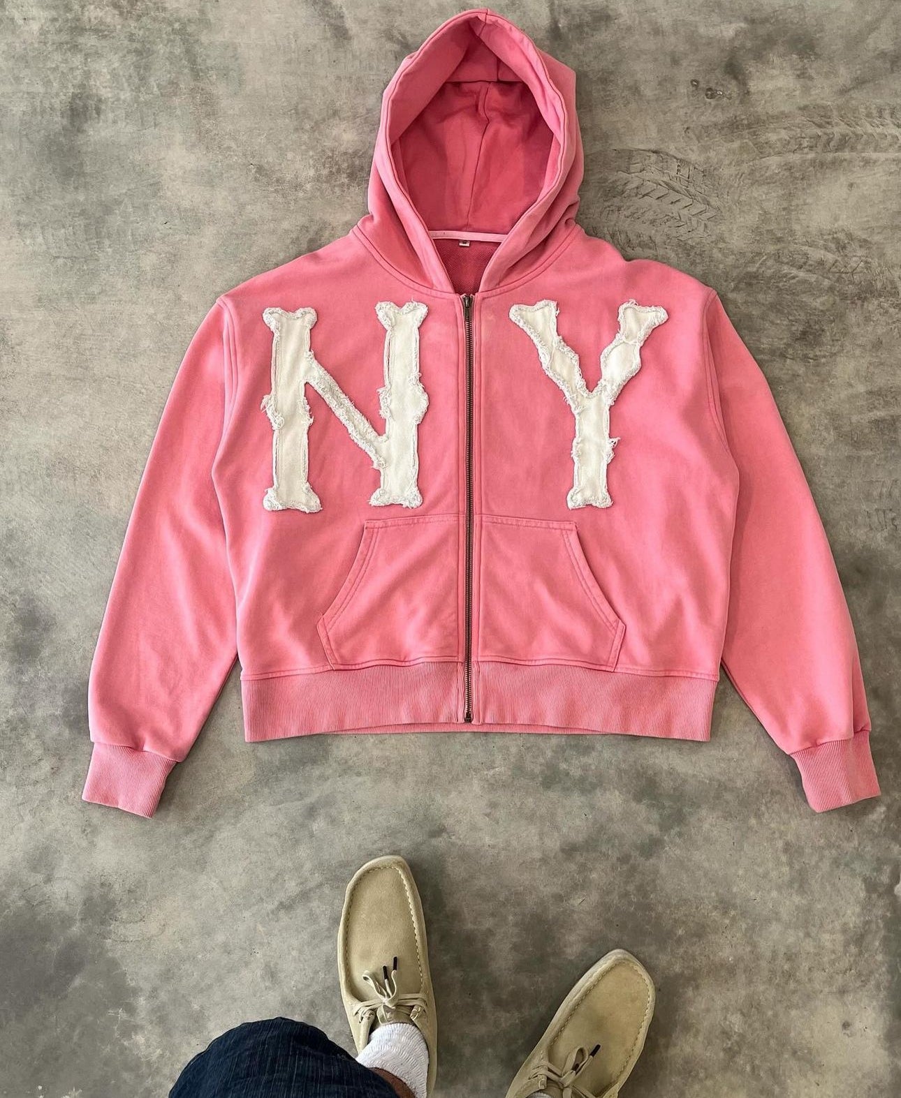 Ny zip up hoodie