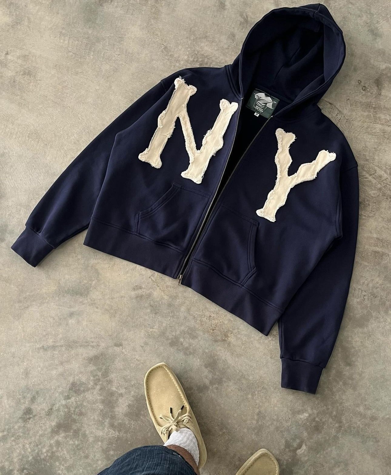 Ny zip up hoodie