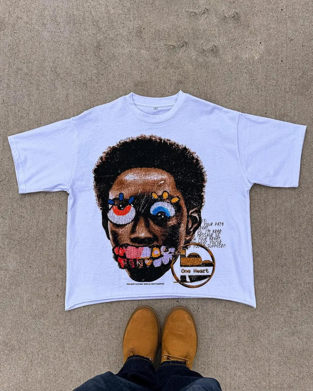 Graphic Tee crazy face