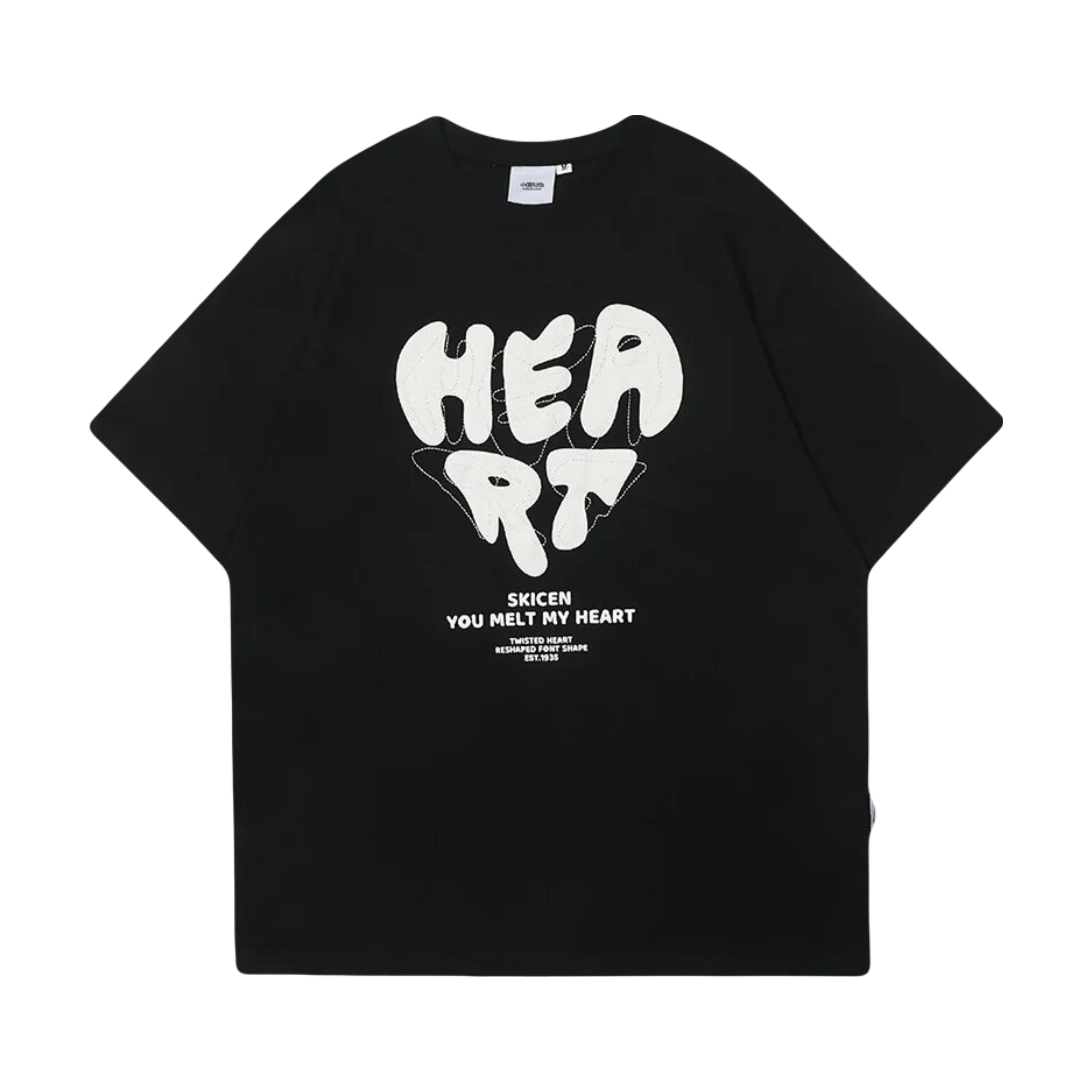 T-SHIRT - Heart Black