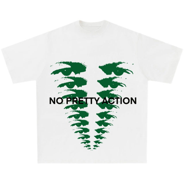 Graphic Tee 'No Pretty Action'